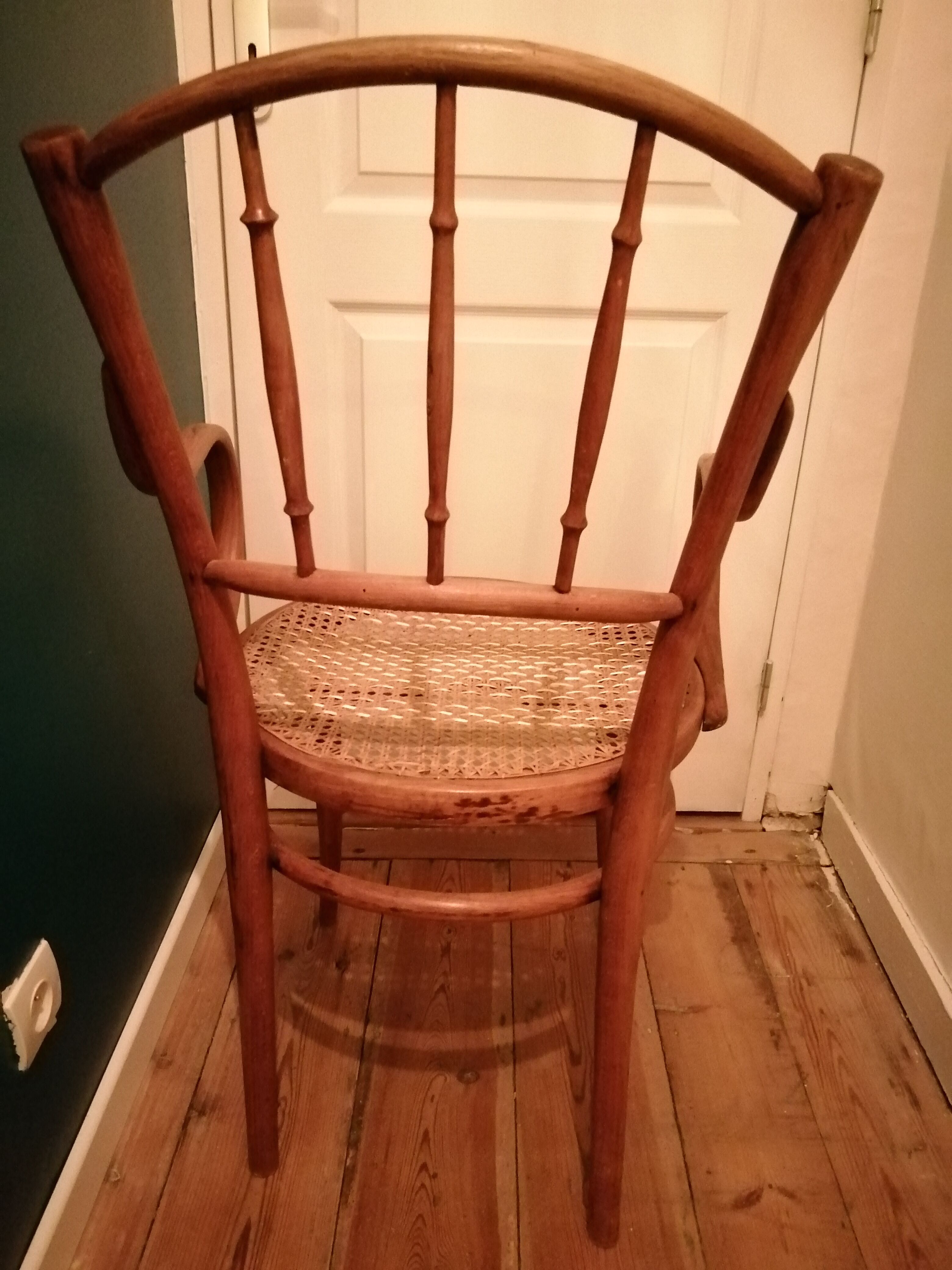 Fauteuil canné