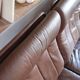 Brown leather 3-seater sofa, Sven Ellekaer for Skipper, 1982.