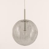 Large Murano ball pendant light by Doria, Germany, 1970s.