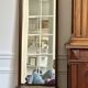 Scandinavian teak mirror — 123 x 32 cm