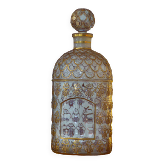 Guerlain empty bottle with golden bees with fine gold