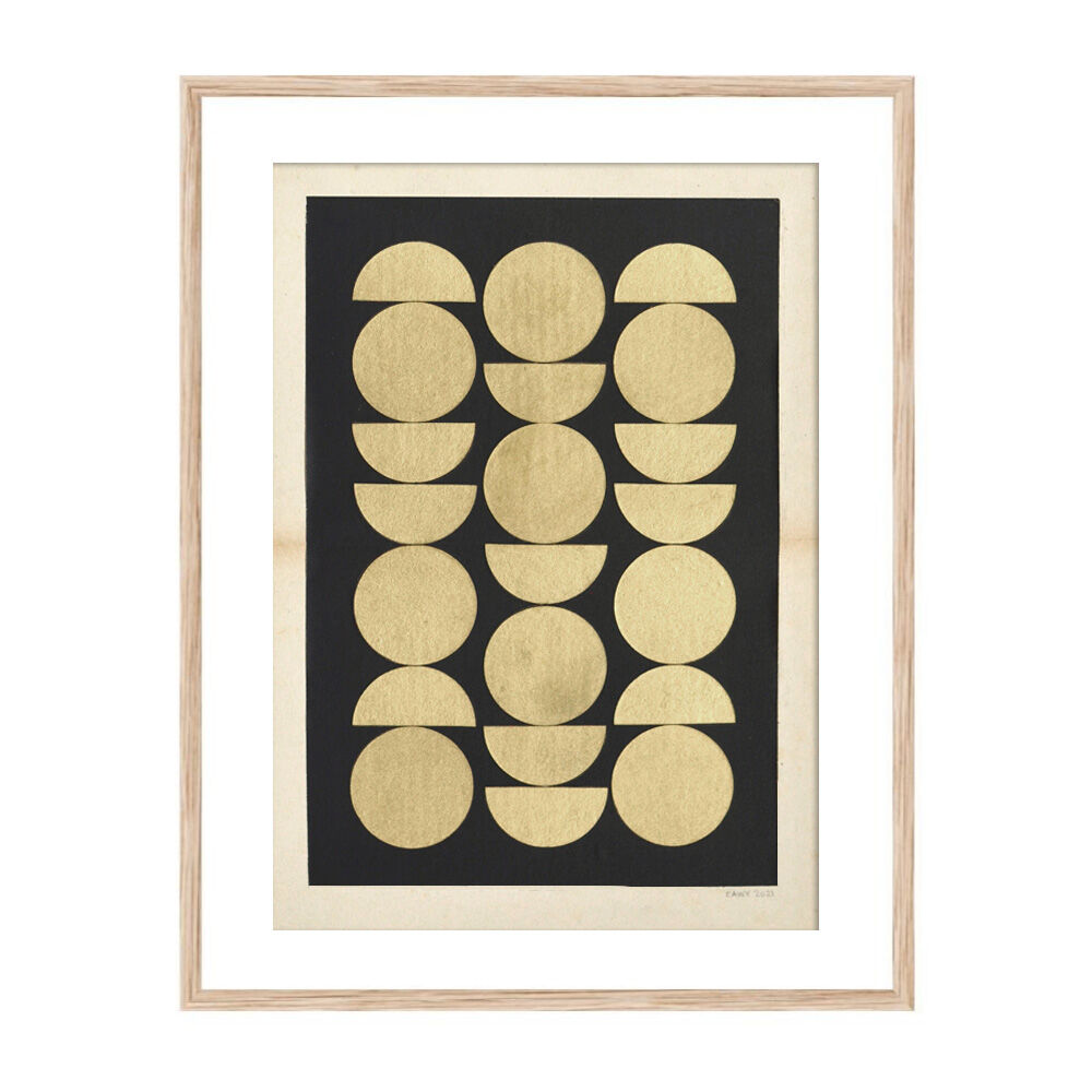 Collage on old paper • Suspension points • signed Eawy