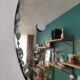 Beveled round mirror