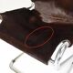 Vintage Italian chair in cowhide and chrome, 1970s