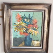 Still life with bouquet of flowers