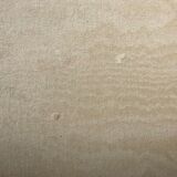 Chairs (pair) Sheep bones in walnut-tinted beech and marbled beige velvet