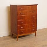 Vintage Danish chest of drawers | Teak | 6 drawers | 104 cm