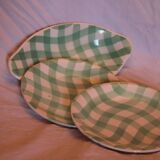 Set dessert plates and ravier