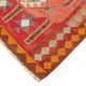 Turkish Handwoven Vintage Herki Kilim 105 cm x 355 cm