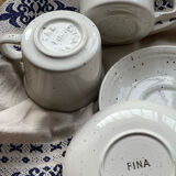 Tasses à café Cartwright&Edwards fina England en grès