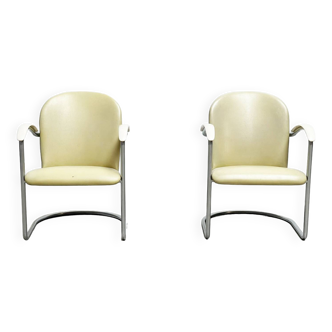 Paire de chaises longues modèle 414 par WH Gispen modèle 414