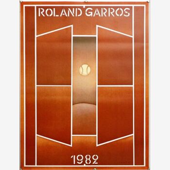 Affiche originale Roland Garros 1982