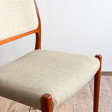 Chaise de salle à manger modèle 80 par Niels O. Møller en teck