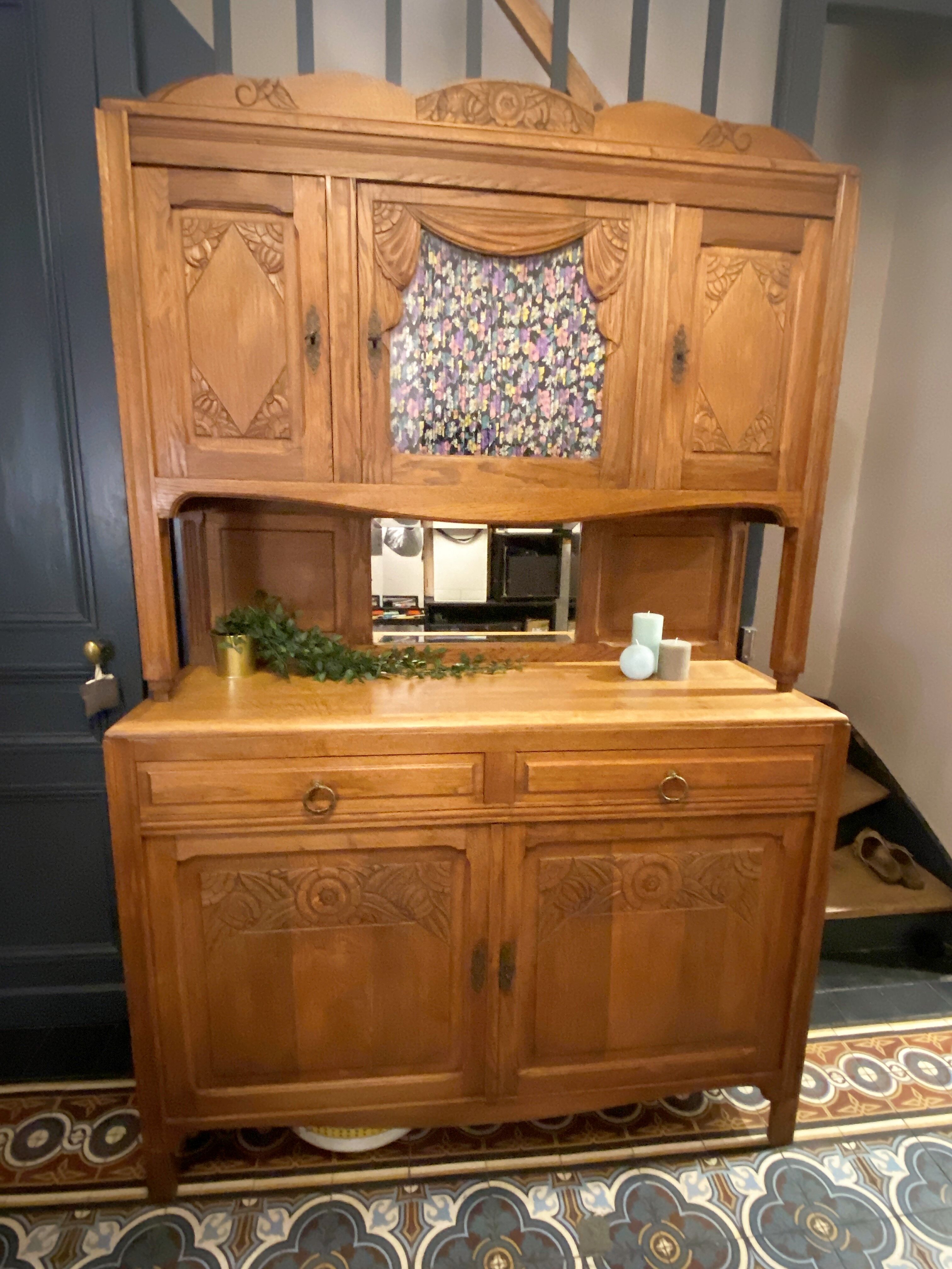 Vaisselier, buffet 2 body 1940