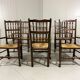 Lancashire spindleback dining arm chairs 1900's