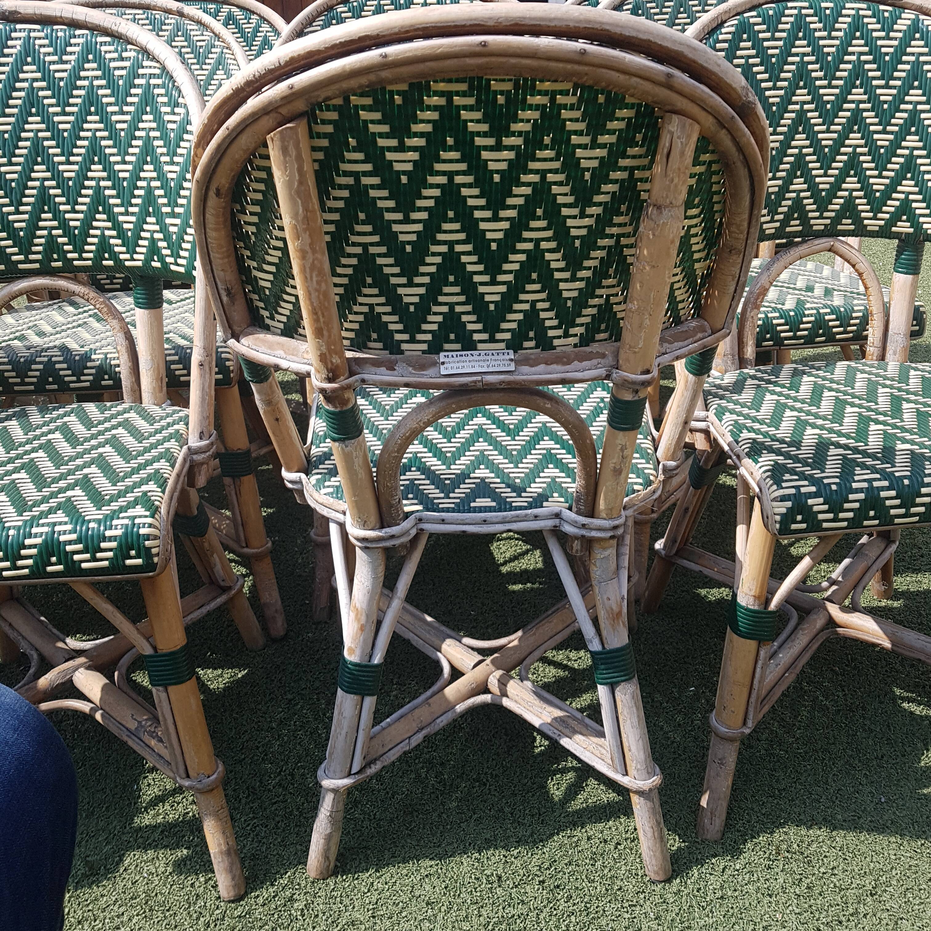 Lot de 15 chaises bistrot de terrasse maison Gatti