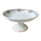 Vintage pedestal dish Blue Iron Earth St Amand French
