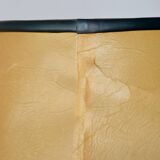 Duo of Le Tanneur lamps in leather and brass