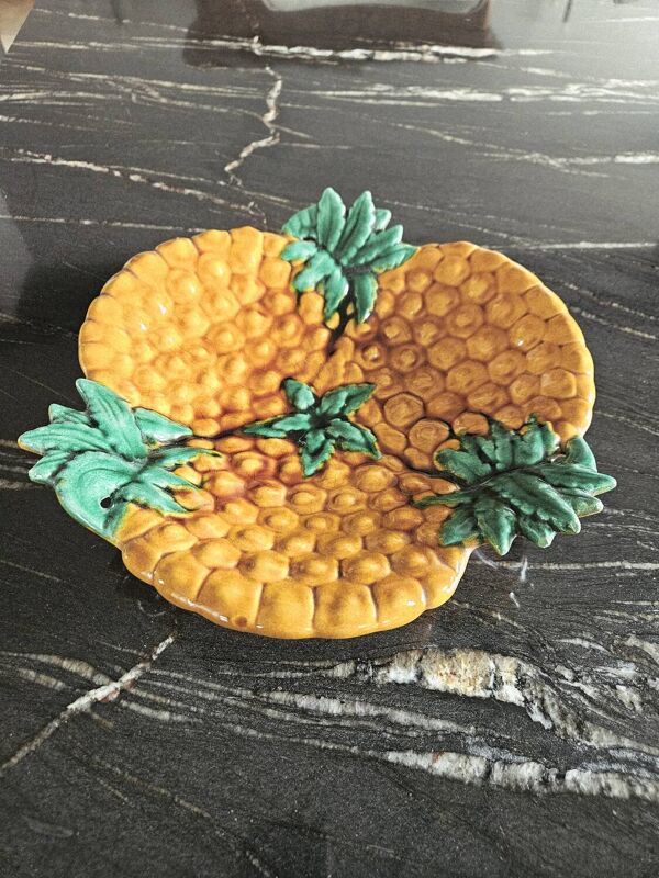 Coupe À Fruit En Céramique Par Vallauris Époque Vintage 1950