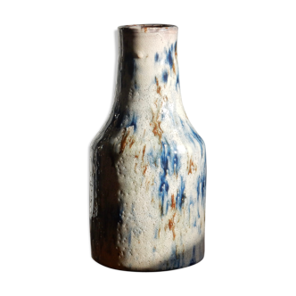 Cracked enamelled sandstone vase