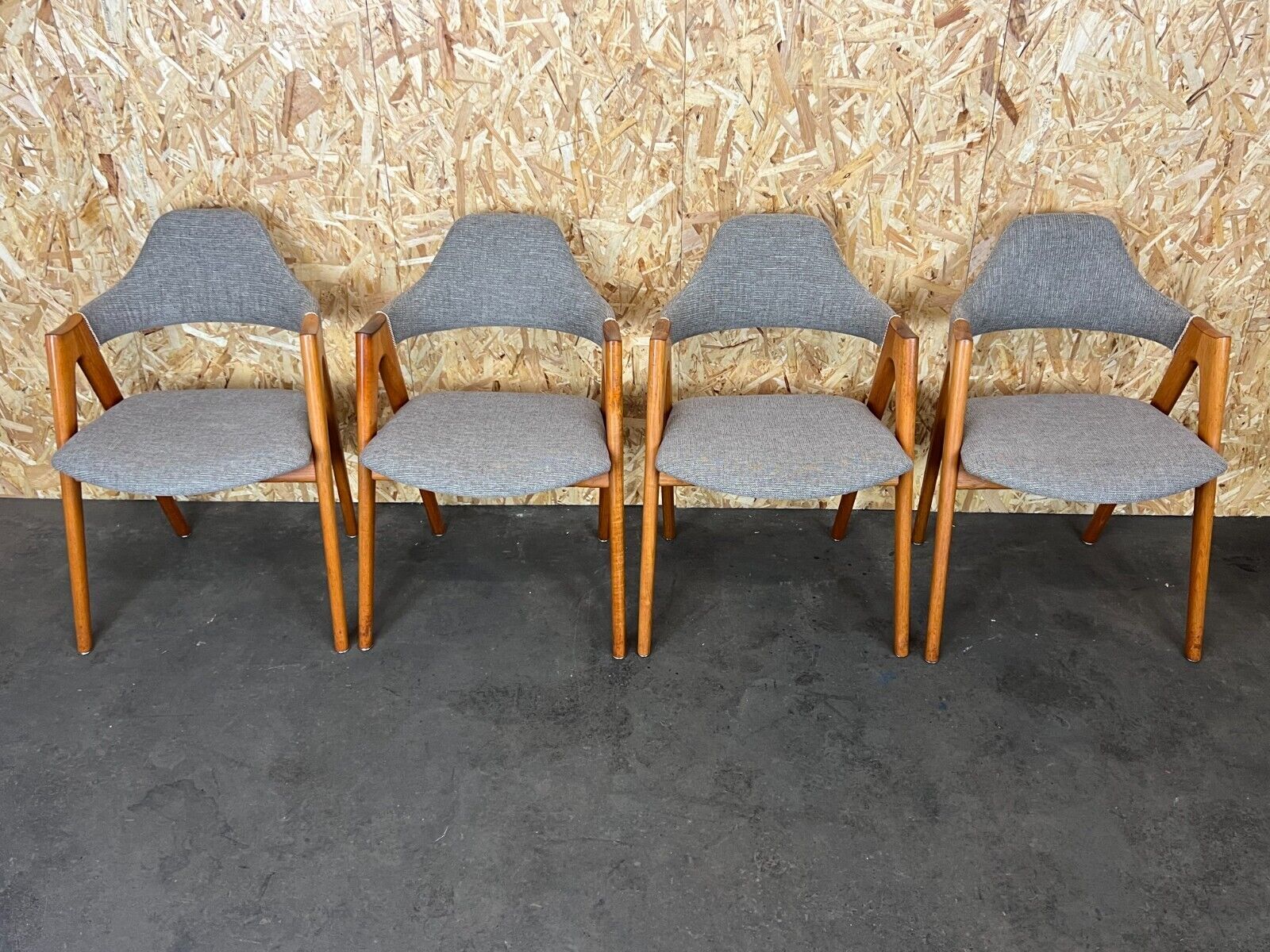 Set of 4 teak chairs by Kai Kristiansen for Sva Møbler Danish Design 60s 70s