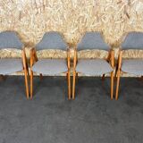 Set of 4 teak chairs by Kai Kristiansen for Sva Møbler Danish Design 60s 70s
