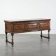 Antique English sideboard from the early 18th century made of oak