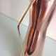 Vase diabolo en cuivre rouge vintage années  60-70