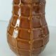 Pichet Saint-Clément no. 7507 in caramel earthenware – Relief wickerwork decoration