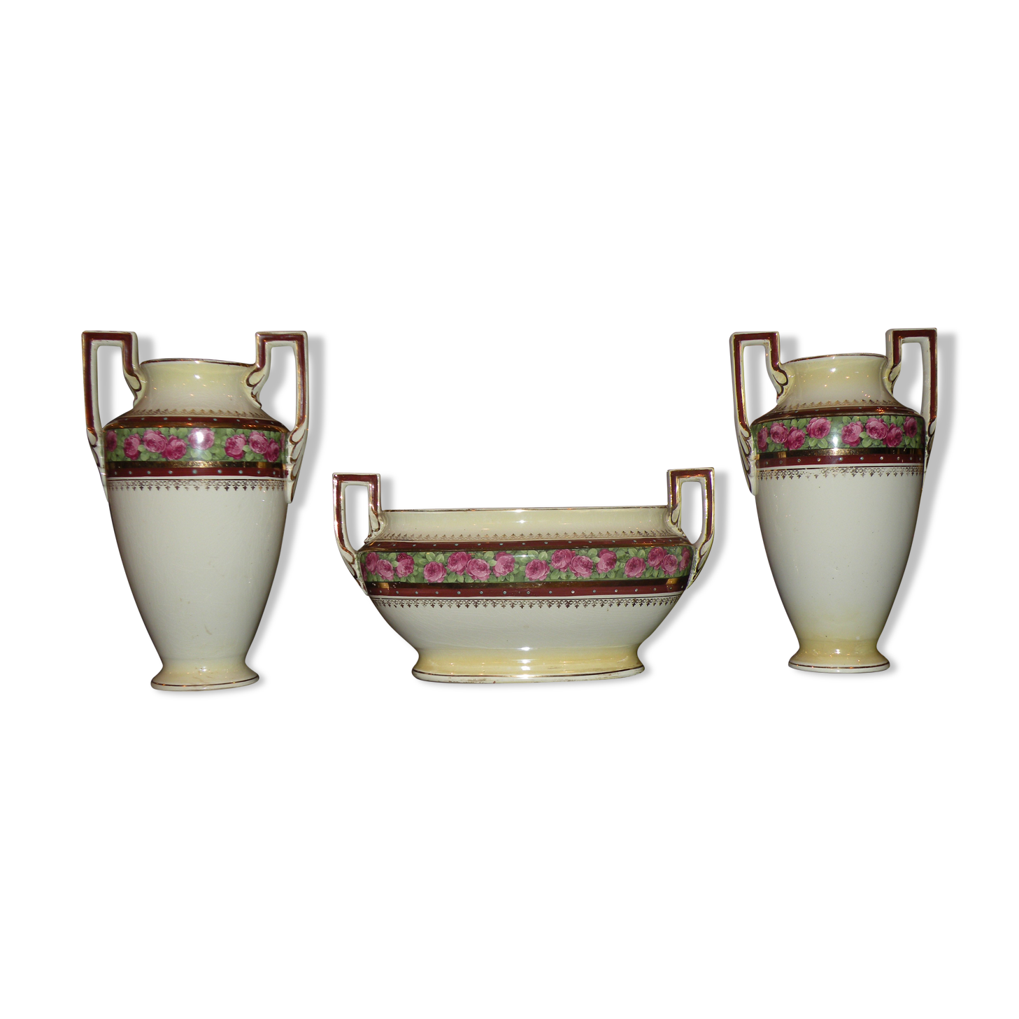 Belgian earthenware trim Boch La Louvière year 1930, 1940