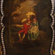 Buffet anglais laqué et peint du XIXe siècle
