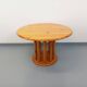 Vintage Scandinavian round dining table Rainer Daumiller in pine.
