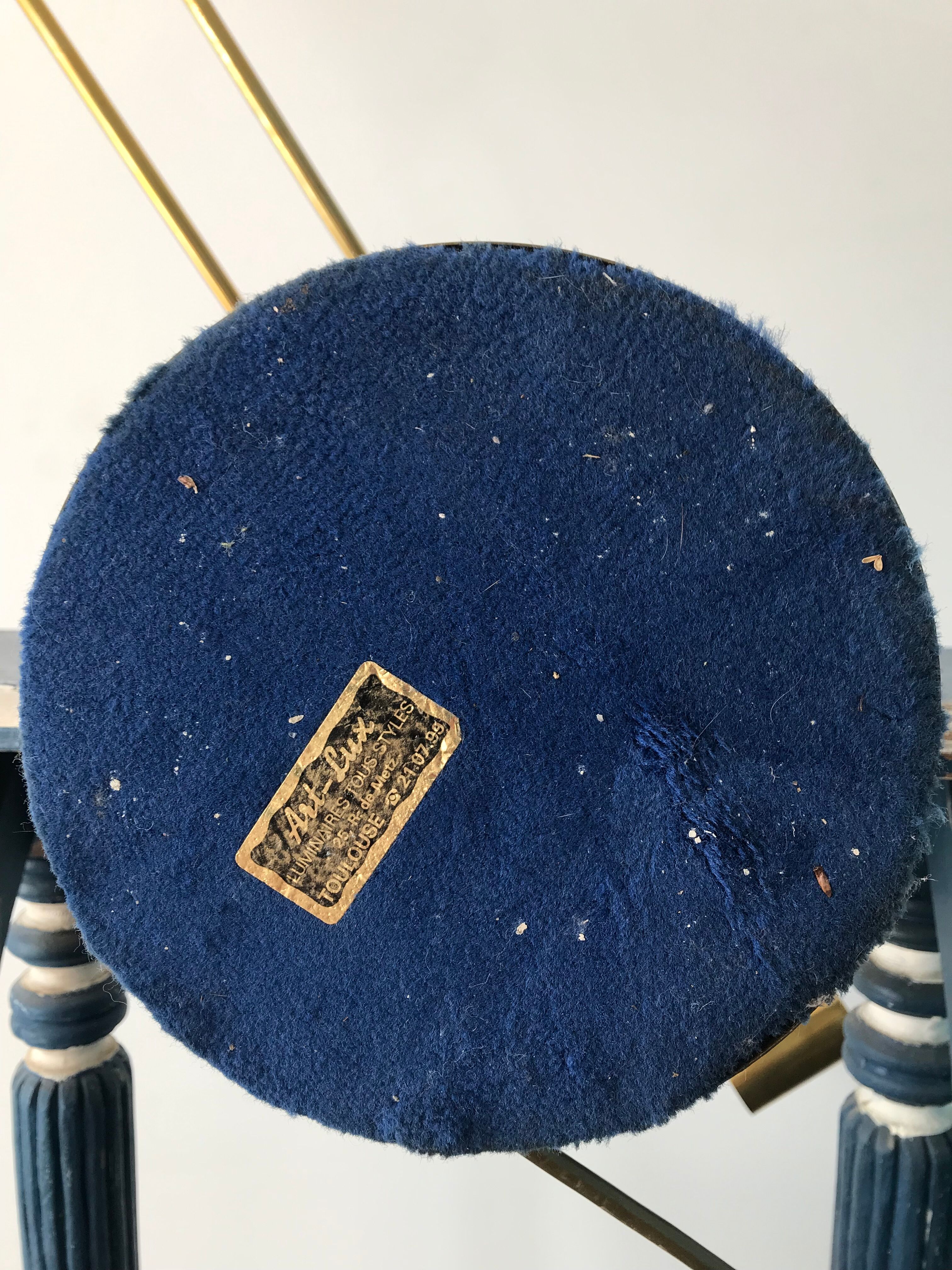 French brass pendulum lamp