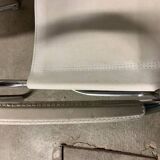 Lot of three vintage tubular armchairs from the 70's