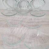 Glass scallop bowls