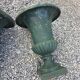 Pair of antique Medici vases in cast iron