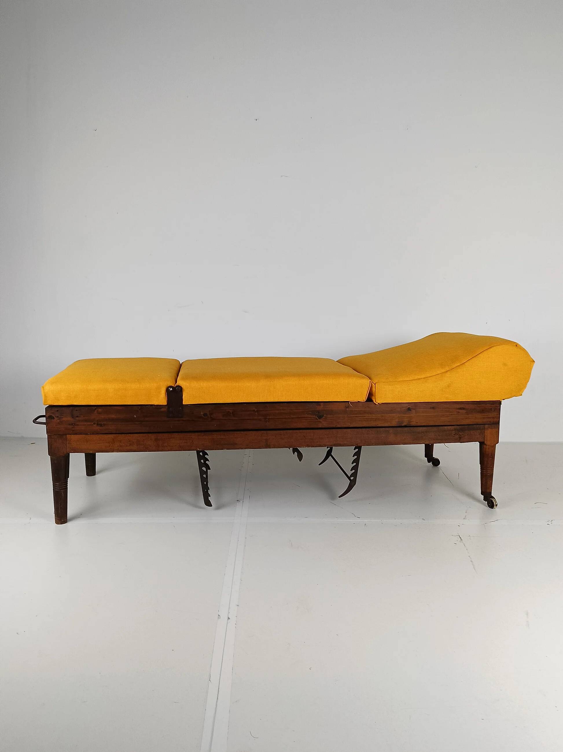 Antique English military hospital bed