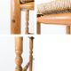 Tabouret de bar Mid Century Tabouret rustique Vintage Jonc tressé Jonc Tabo