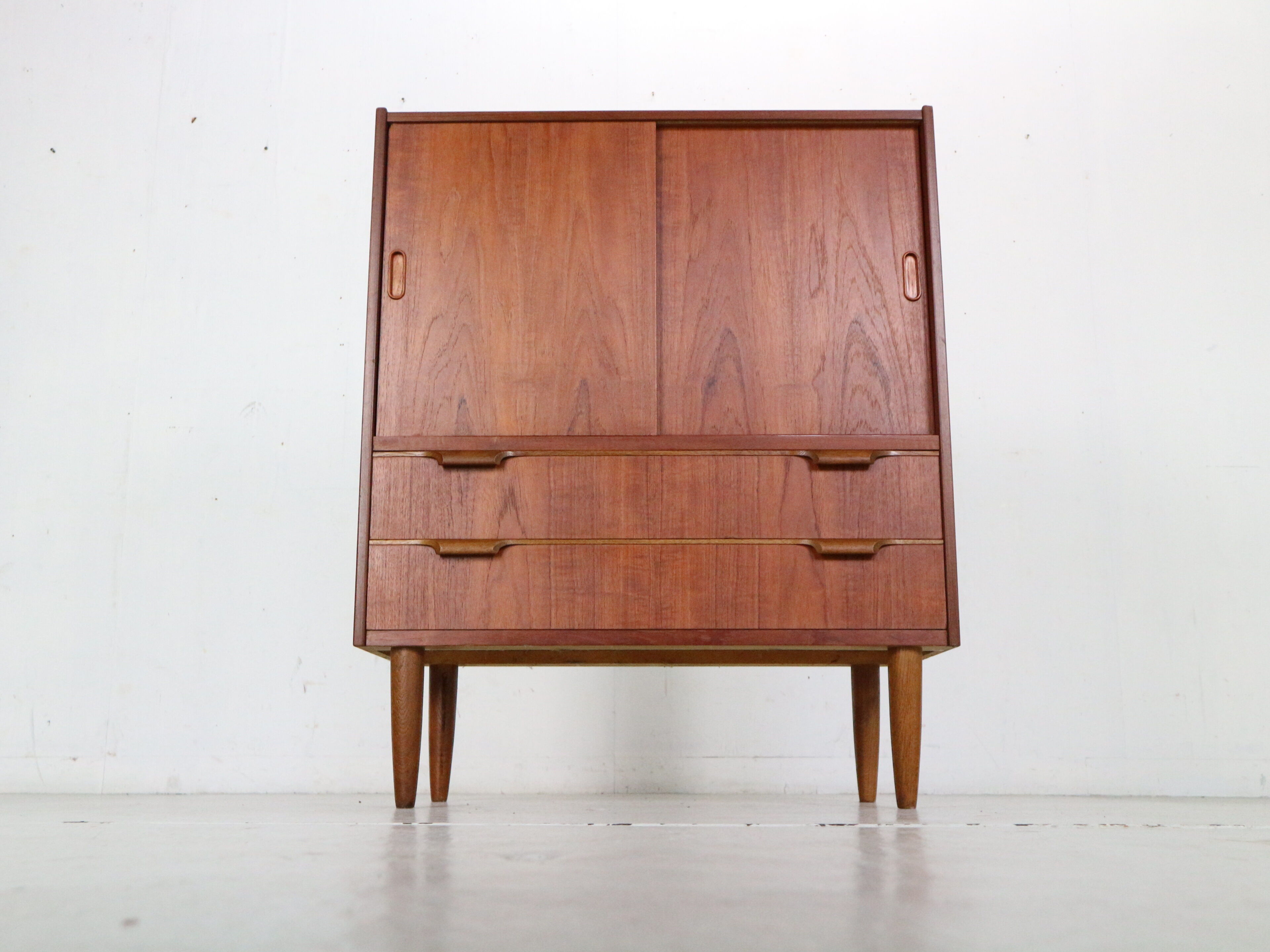 Mid- century modern  teak bookcase, cabinet, 1960 Denmark