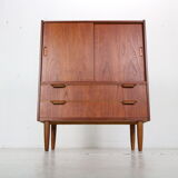 Mid- century modern  teak bookcase, cabinet, 1960 Denmark