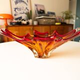 Red Murano glass bowl