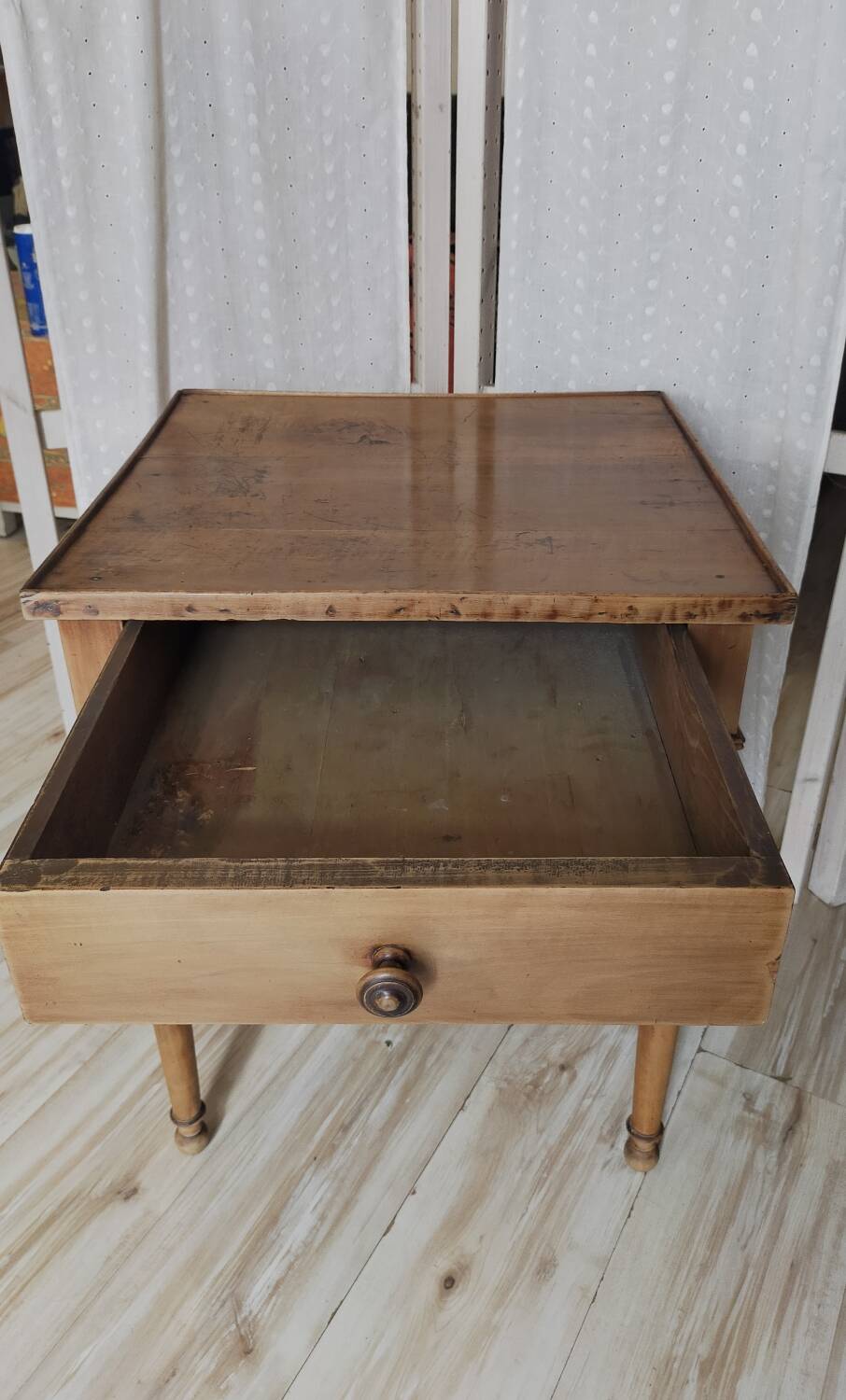 Walnut side table