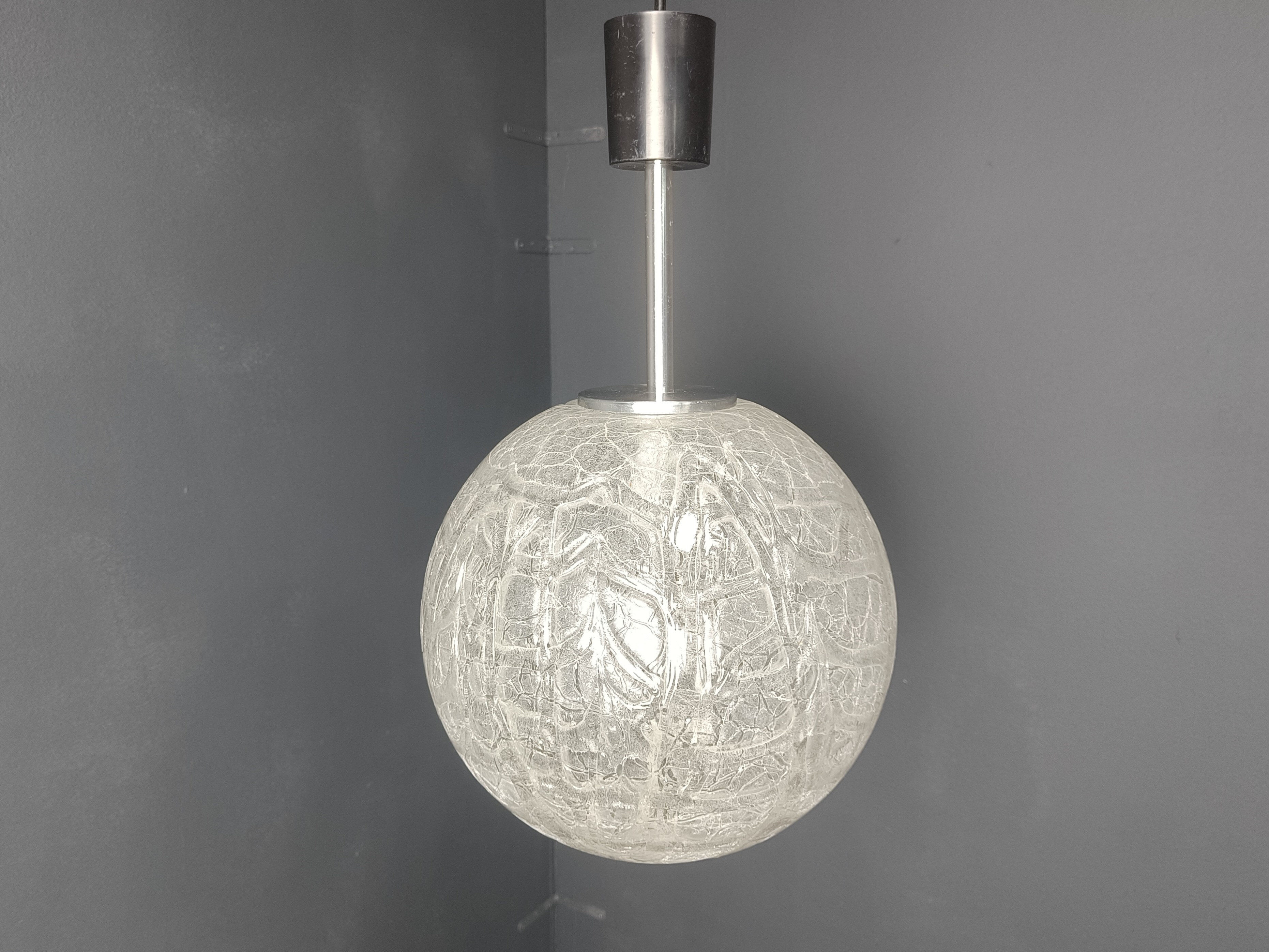 Vintage pendant light by Doria Leuchten, 1960s