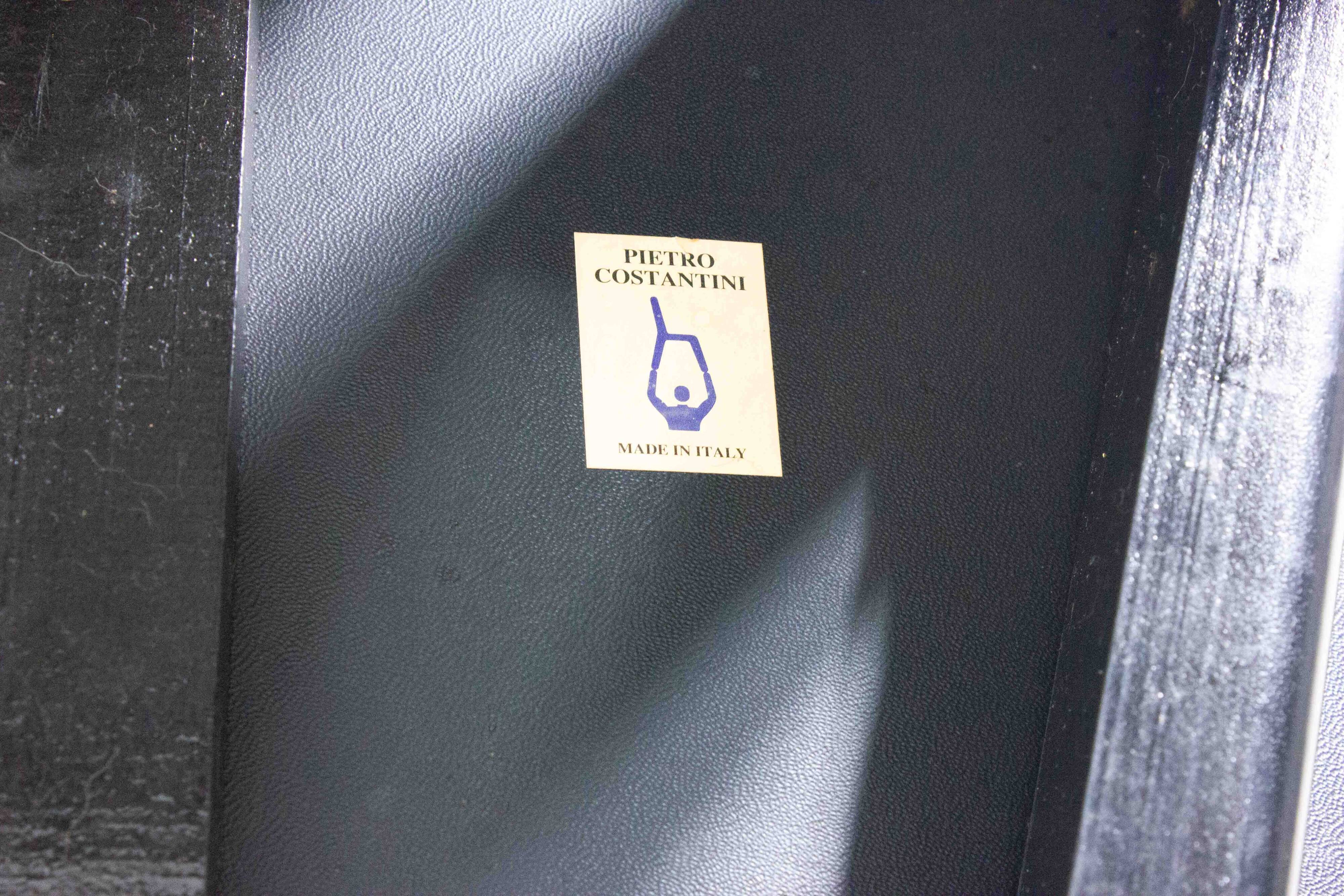 Elegant postmodern dining chairs by Pietro Costantini, Italy 1980s