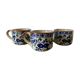 Trio de tasses à café en céramique