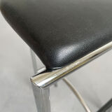 Italian Postmodern Black Tokyo Stool by Rodney Kinsman for Bieffeplast, 1985