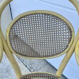 Old armchair Thonet canned wood