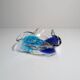 Vintage Murano ashtray Barovier Toso Bullicante Mint Green Turquoise Blue Bubbles