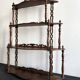 Large Napoleon III turned wood shelf, France 19th century