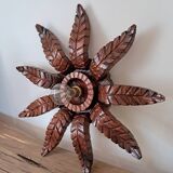 Old wooden wall light